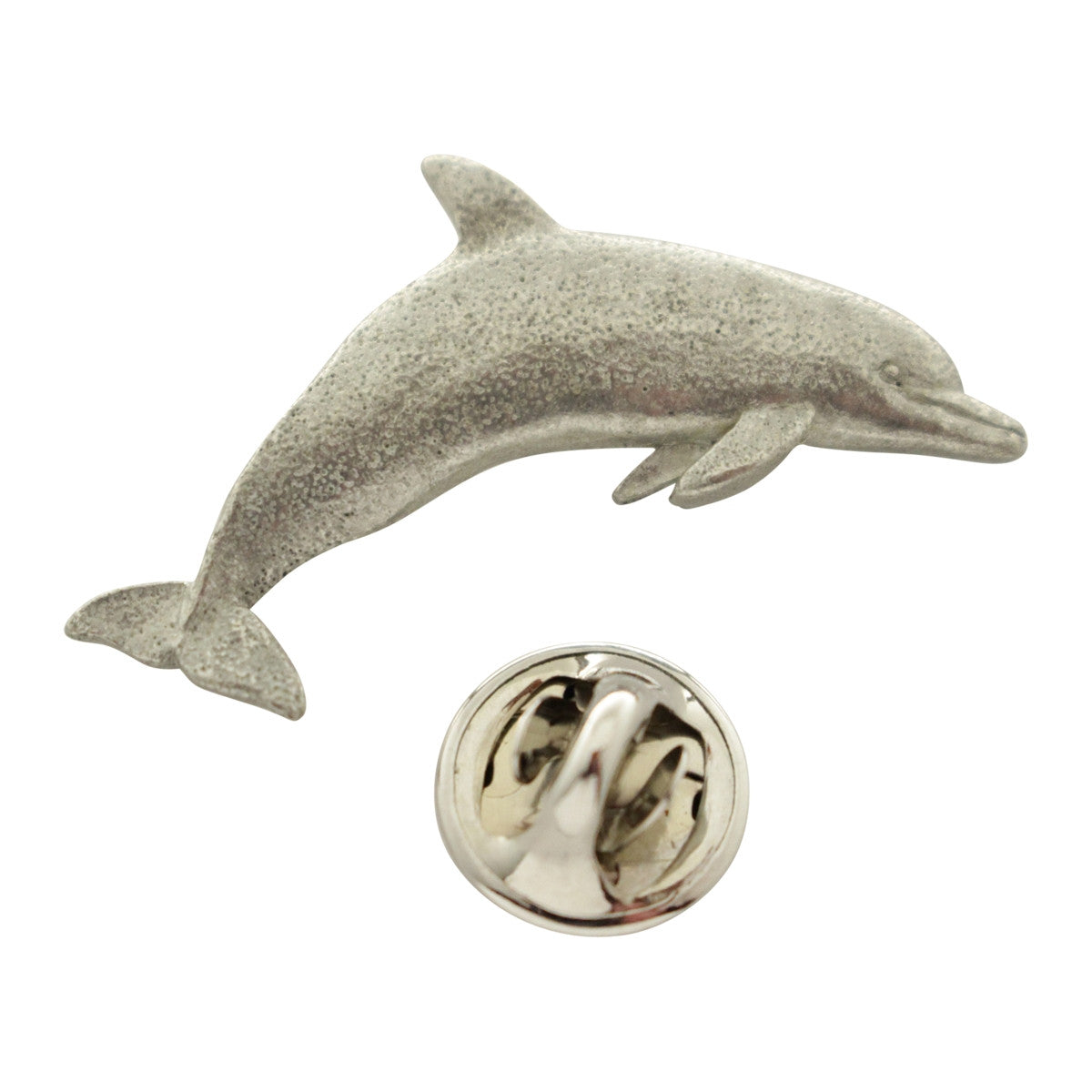 Dolphin Pin ~ Antiqued Pewter ~ Lapel Pin ~ Sarah's Treats & Treasures